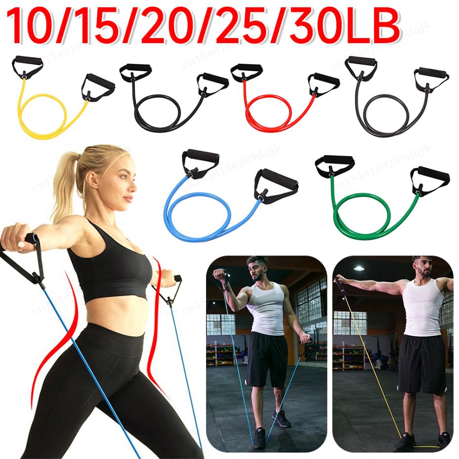 Yoga Fitness Resistance Band - 5-Level Resistance Bands With Handles For