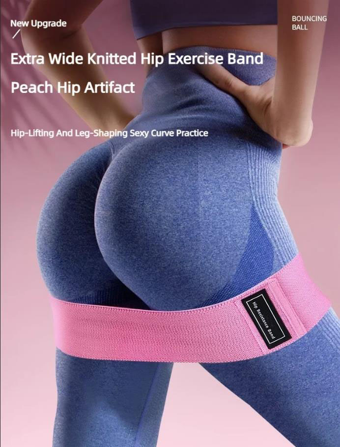 Yoga Fitness Resistance Band - 3Pcs Fabric Resistance Hip Booty Bands