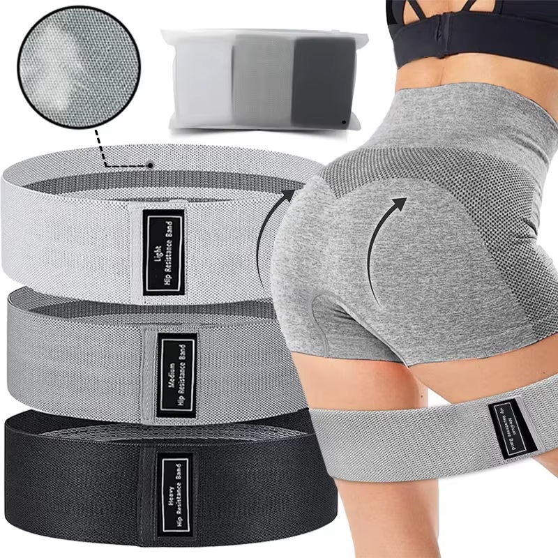 Yoga Fitness Resistance Band - 3pcs Resistance Bands Hip Booty Bands
