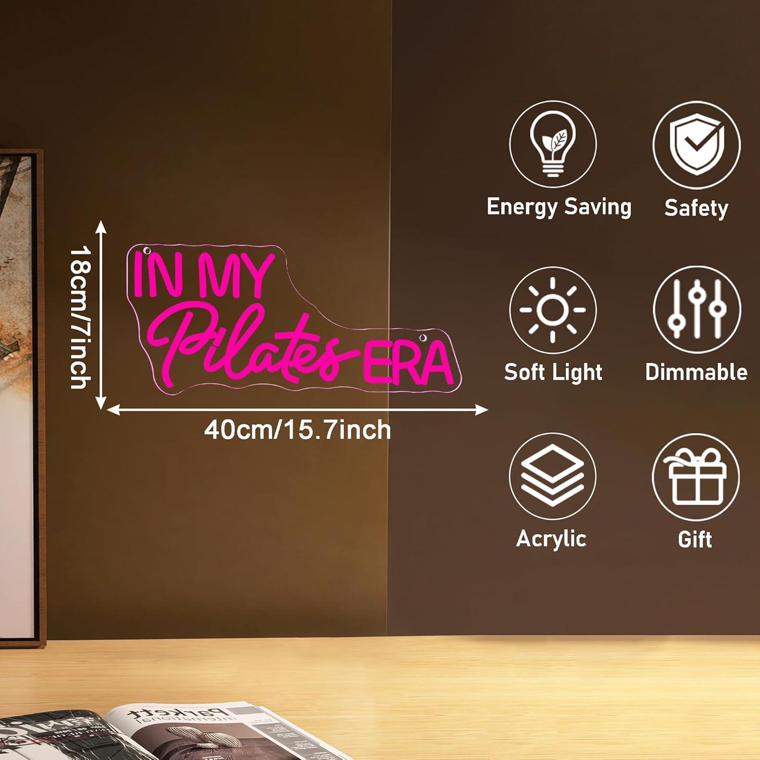 In My Pilates Era Neon Sign Di - Yoga Fitness Room ulasan dan harga