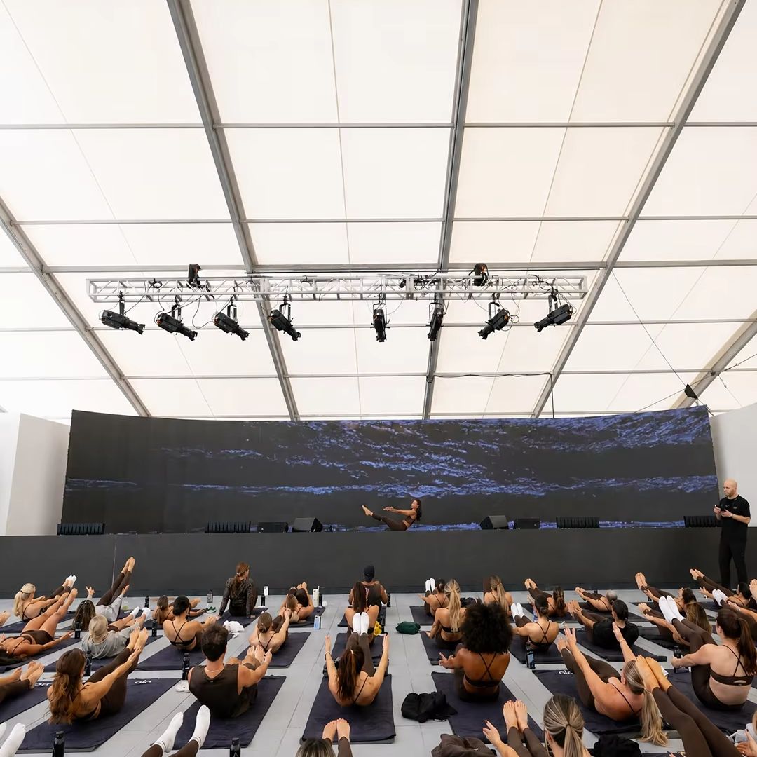 White Aluminum Atrium Tent Opt - Yoga Fitness Retreat ulasan dan harga