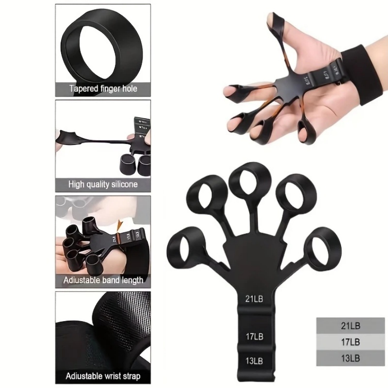 5 Finger Silicone Hand Grip Tr - Grip Strengthener Hand ulasan dan harga