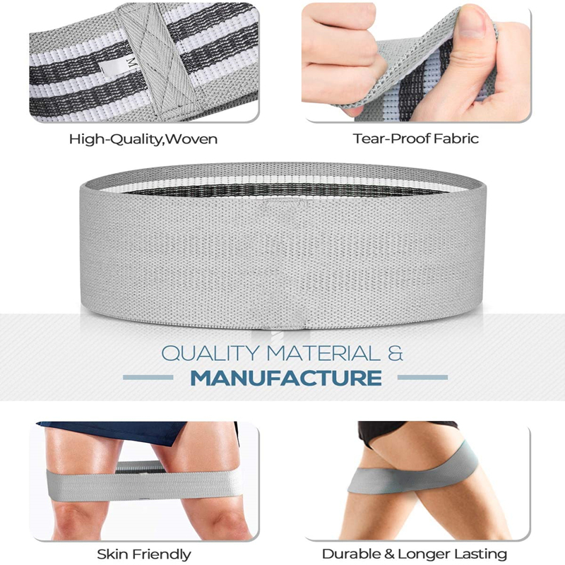 3PCS Women Men Fabric Resistan - Yoga Fitness Resistance Band ulasan dan harga