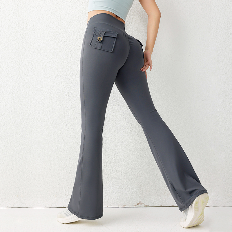 Solid Color Butt Lifting Gym F - Yoga Fitness Pants ulasan dan harga