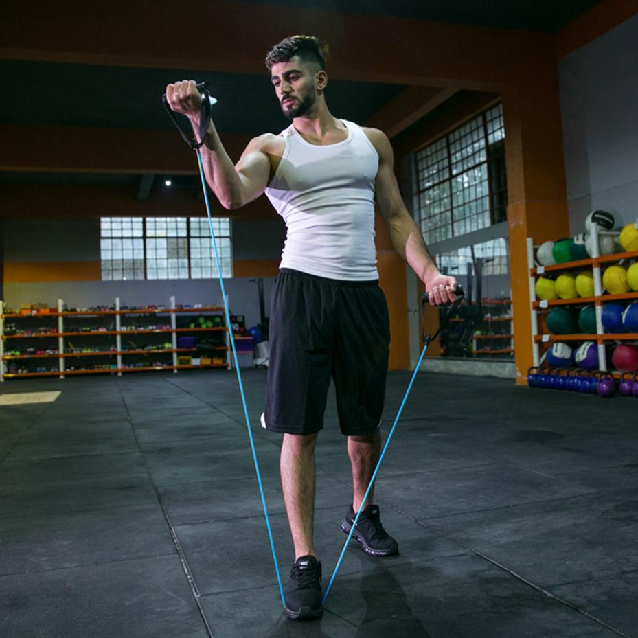 5-Level Resistance Bands With  - Yoga Fitness Resistance Band ulasan dan harga