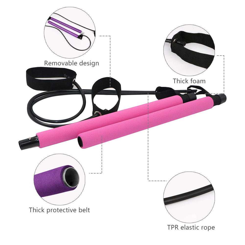 New Fitness Yoga Pilates Bar S - Yoga Fitness Resistance Band ulasan dan harga