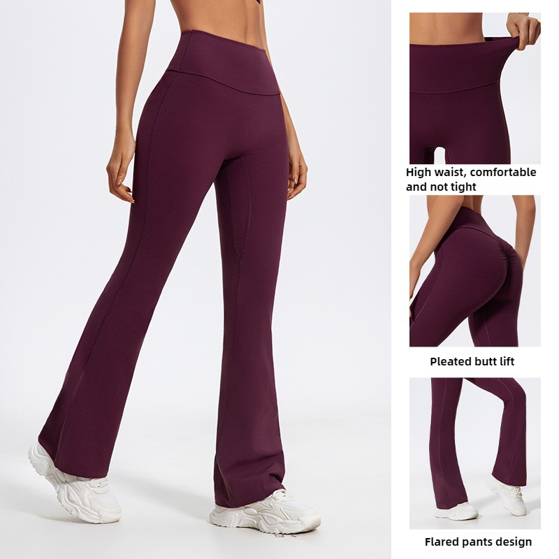 LezyanXR Wide Leg Tight Nude H - Yoga Fitness Pants ulasan dan harga