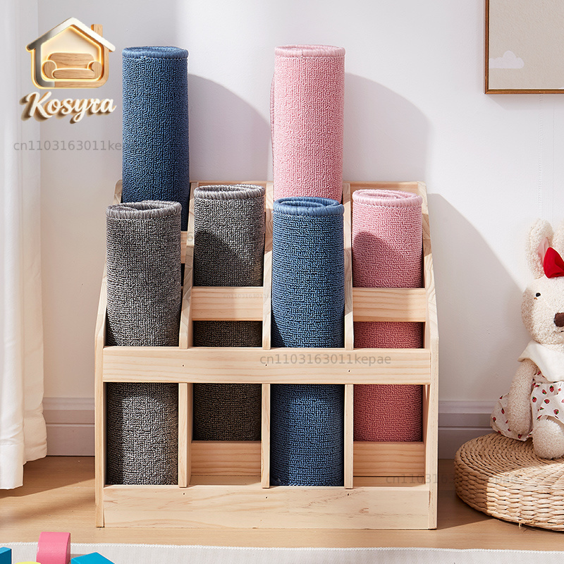 Solid Wood Floor Storage Rack  - Yoga Fitness Room ulasan dan harga