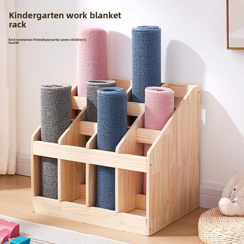 Solid Wood Floor Storage Rack  - Yoga Fitness Room ulasan dan harga