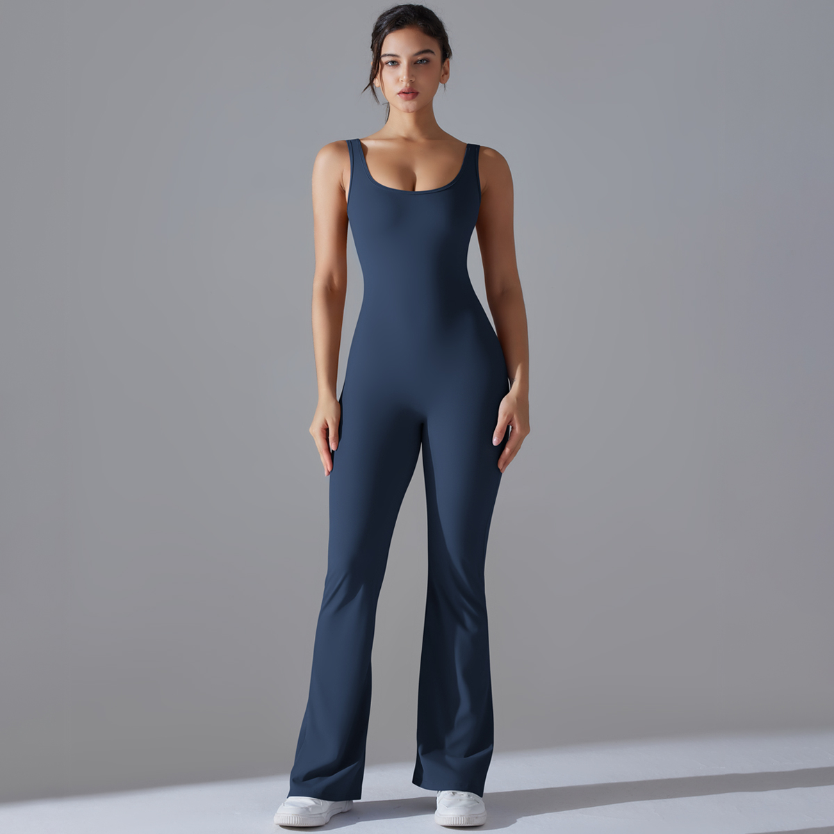 Sexy Back V Jumpsuit Gym Set W - Yoga Fitness Jumpsuit ulasan dan harga