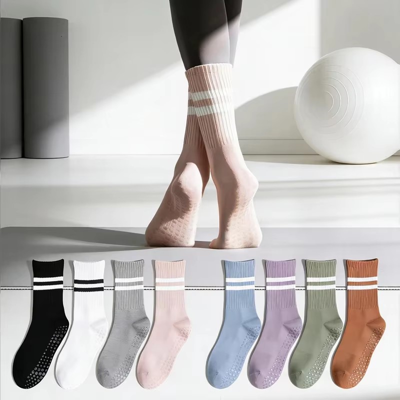 1/2/3Pair Sports Socks Cotton  - Yoga Fitness Youtube ulasan dan harga