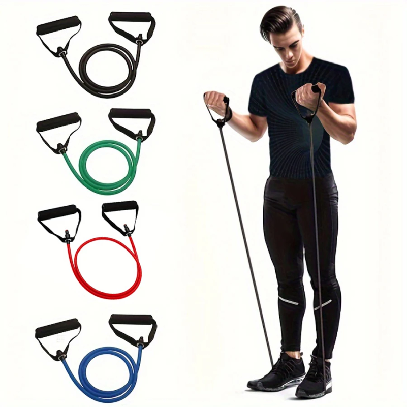 1pc 4-Level Resistance Bands w - Yoga Fitness Resistance Band ulasan dan harga