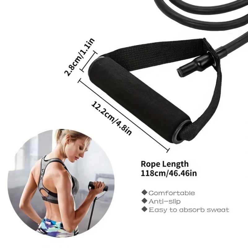 1pc 4-Level Resistance Bands w - Yoga Fitness Resistance Band ulasan dan harga