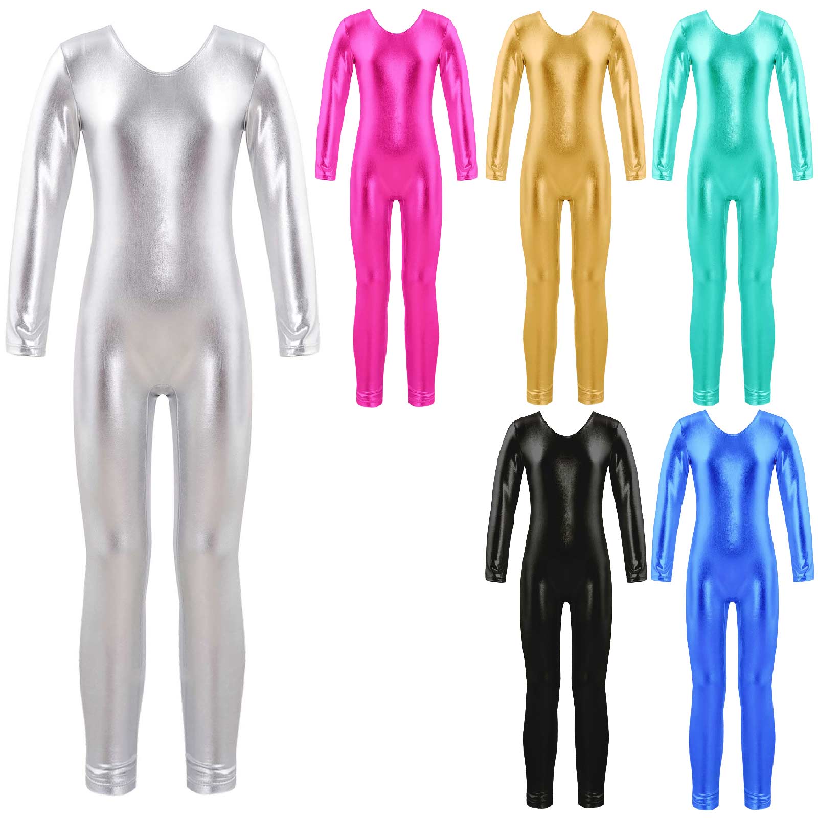 Girls Long Sleeve Zipper Bronz - Yoga Fitness Jumpsuit ulasan dan harga