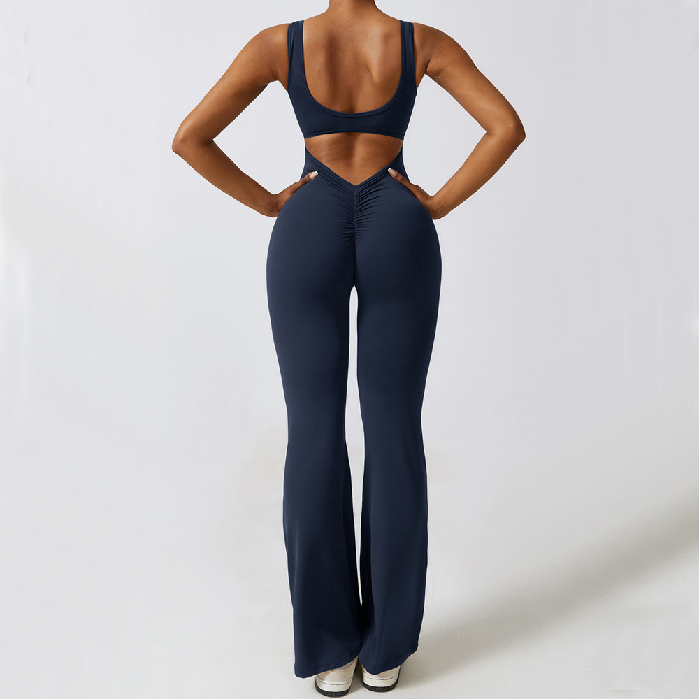 XS-XL New Pad Women Gym Yoga S - Yoga Fitness Jumpsuit ulasan dan harga