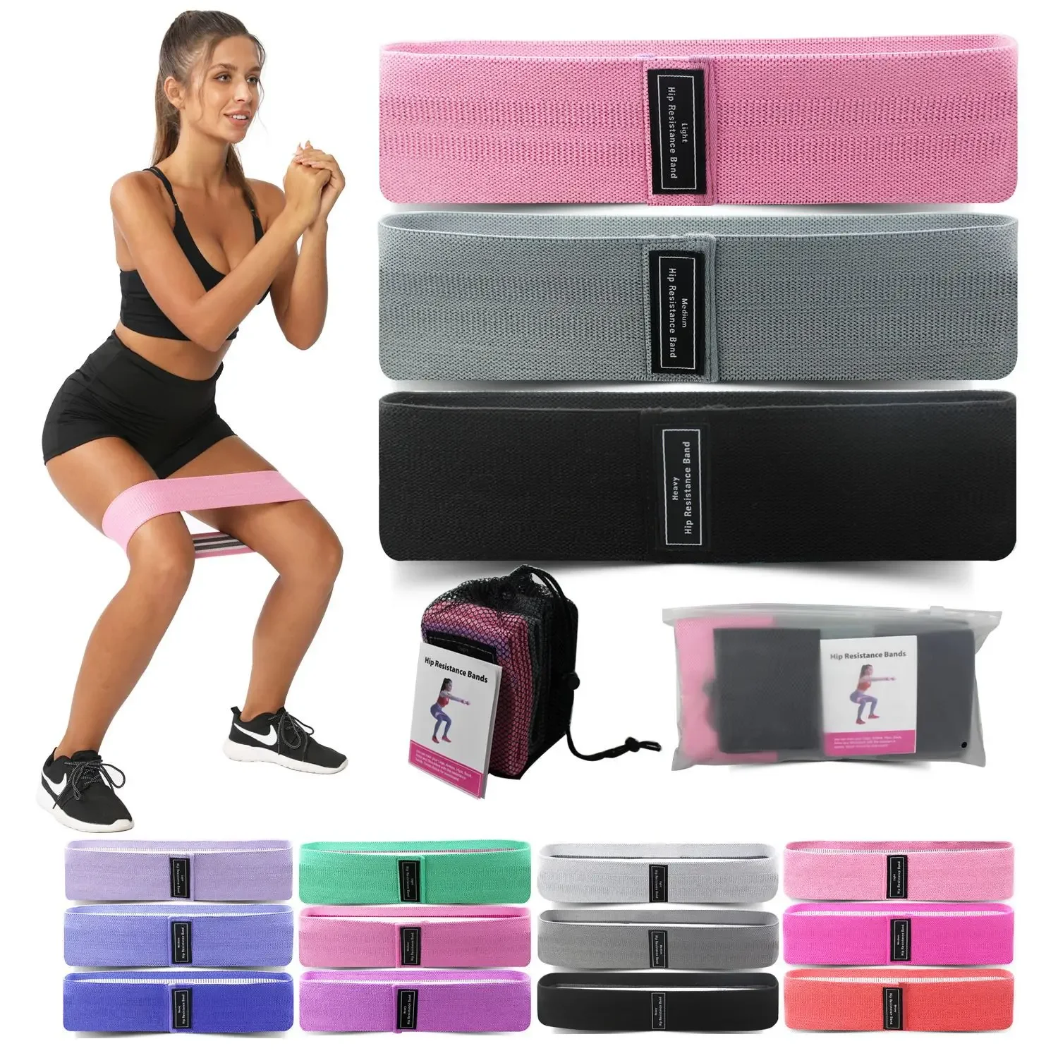 1/2/3PCS Elastic Bands Fitness - Yoga Fitness Resistance Band ulasan dan harga