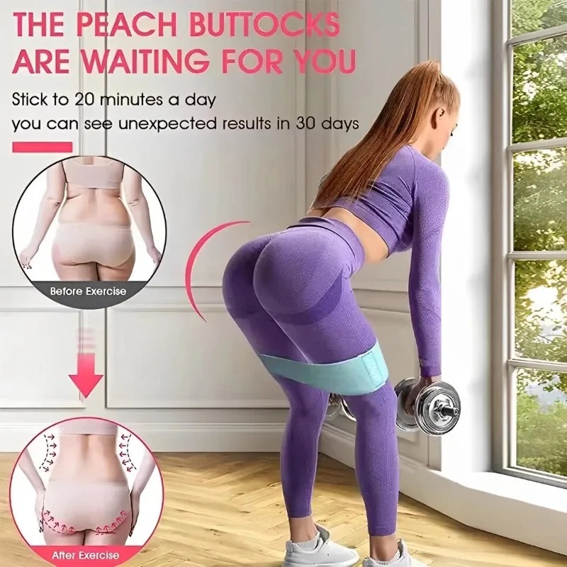 3Pcs Fabric Resistance Hip Boo - Yoga Fitness Resistance Band ulasan dan harga