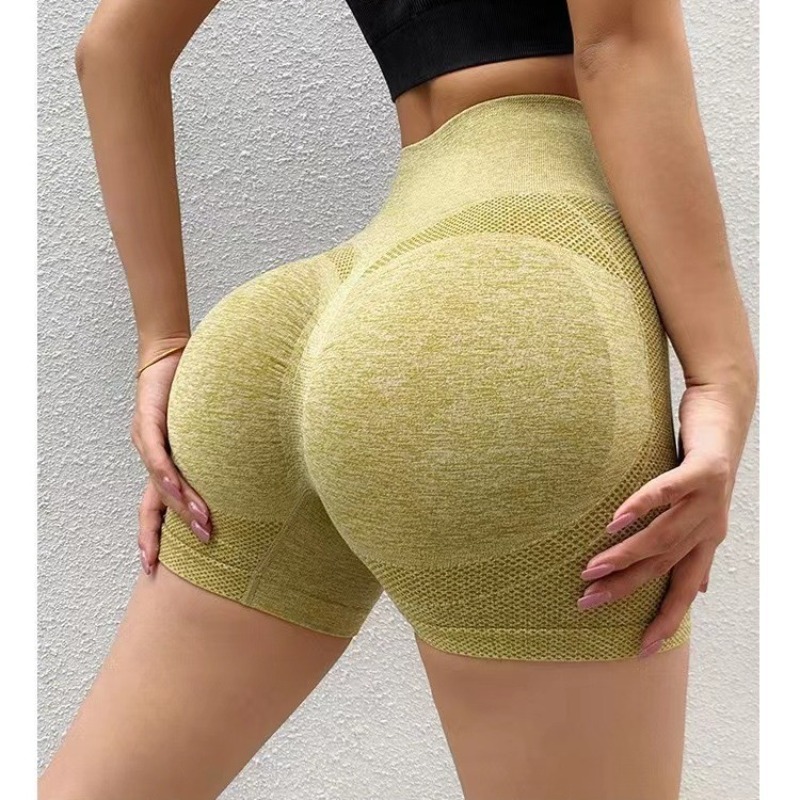Women High Waist Yoga Shorts P - Yoga Fitness Model ulasan dan harga