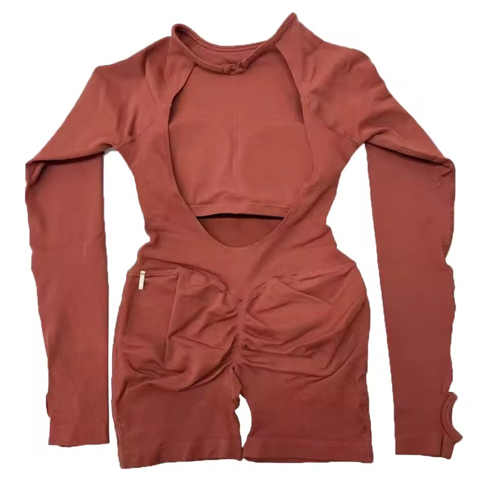 DLOGO Impact long-sleeved jump - Yoga Fitness Jumpsuit ulasan dan harga