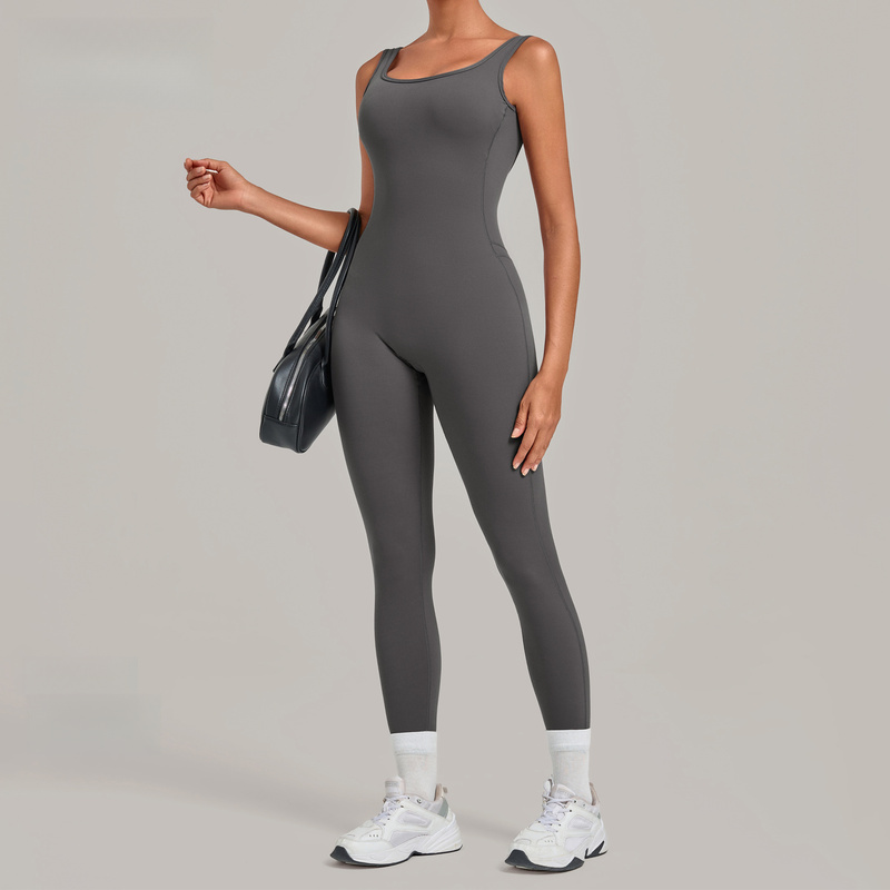 Yoga Jumpsuit With Deep Backle - Yoga Fitness Jumpsuit ulasan dan harga