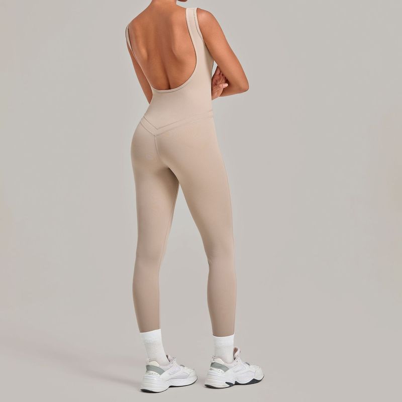 Yoga Jumpsuit With Deep Backle - Yoga Fitness Jumpsuit ulasan dan harga