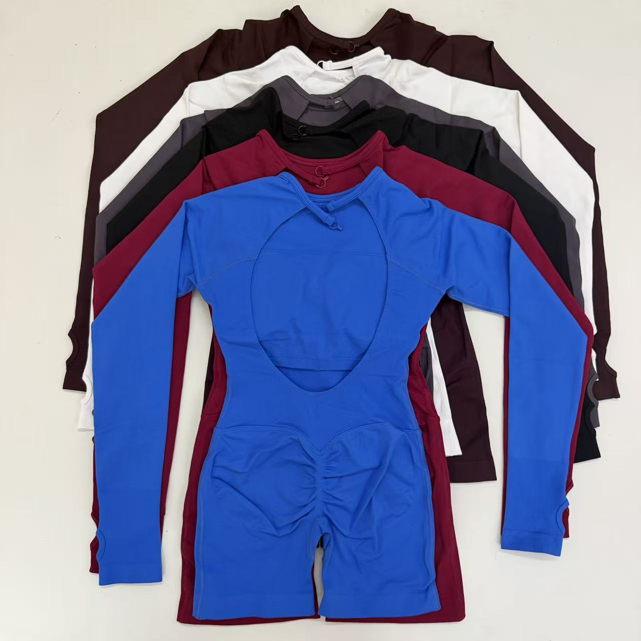 Du Jia Long Sleeve One Piece G - Yoga Fitness Jumpsuit ulasan dan harga