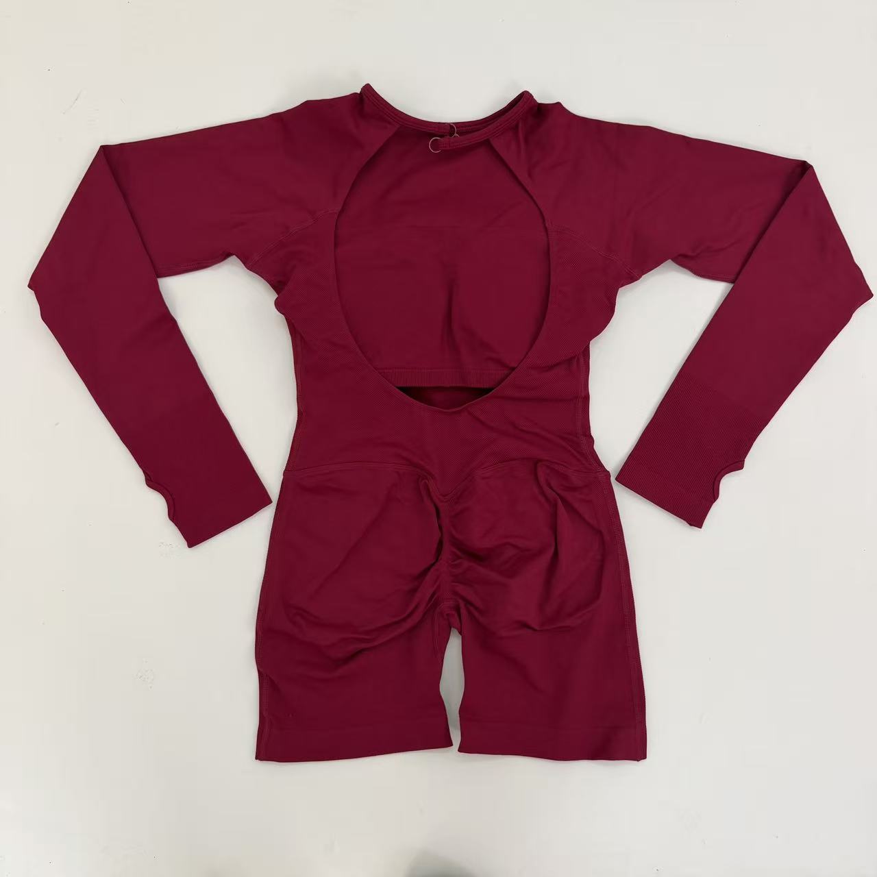 Du Jia Long Sleeve One Piece G - Yoga Fitness Jumpsuit ulasan dan harga