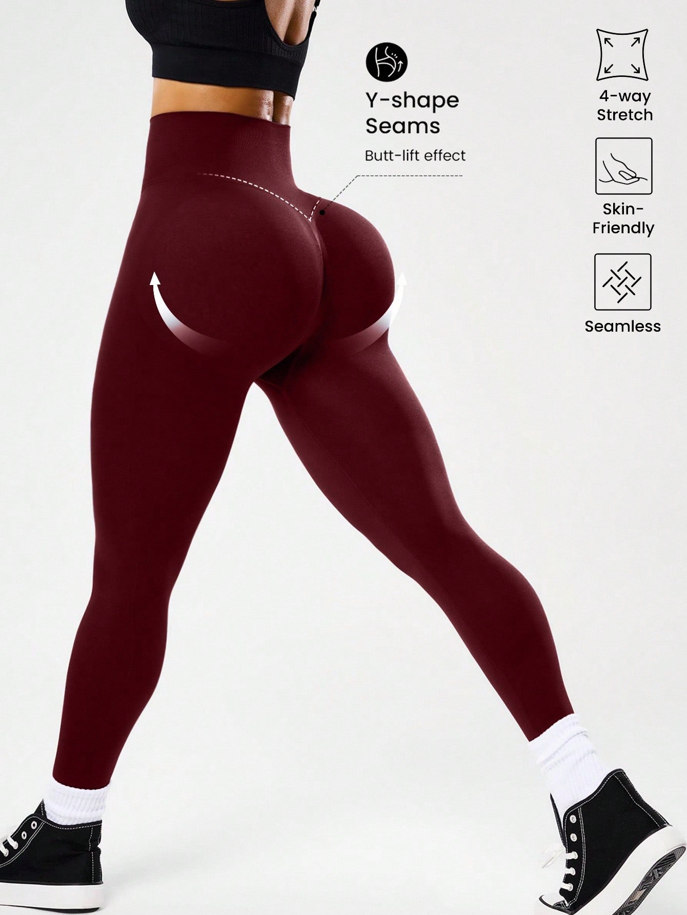 High-waisted seamless yoga leg - Yoga Fitness Pants ulasan dan harga