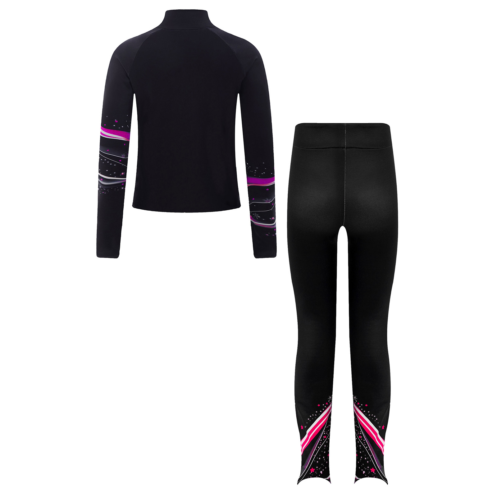 Kids Girls Fleece Figure Skati - Yoga Fitness Model ulasan dan harga