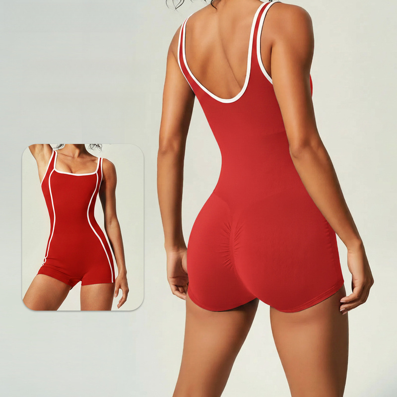 Color Blocking Tank Top Yoga J - Yoga Fitness Jumpsuit ulasan dan harga
